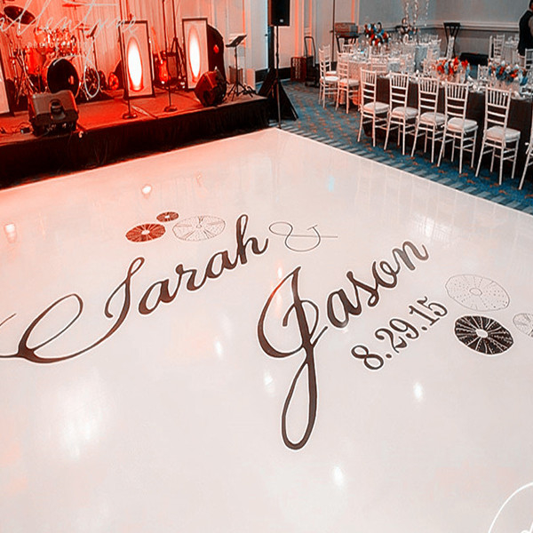 Vinyl Dance Floor Wrap Decal For Wedding, Removable Roll